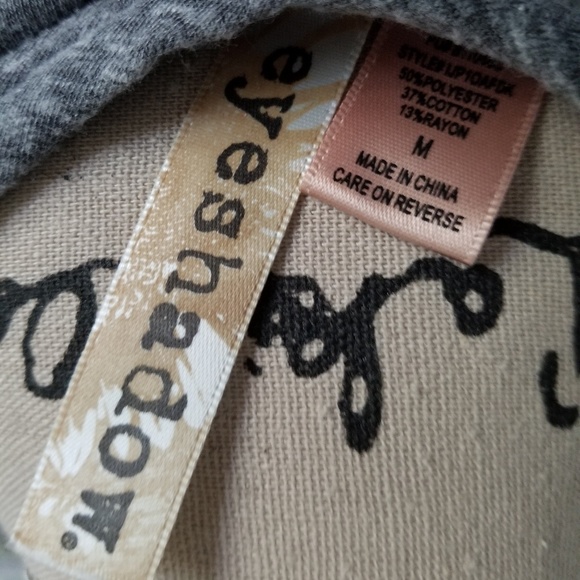 Grey Studded Shoulder Top / Tee Med by Eyeshadow - Picture 5 of 5